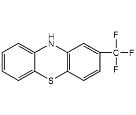 2-(trifluoromethyl)phenothiazine structural formula