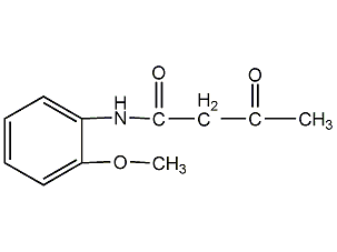 O-methoxyacetoacetanilide structural formula