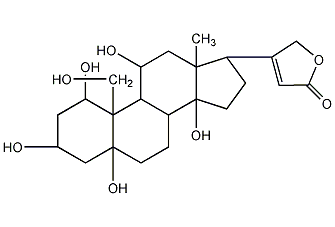 Structural formula of trichosides