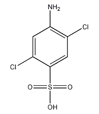 2,5-Dichloro-4-aminobenzenesulfonic acid structural formula