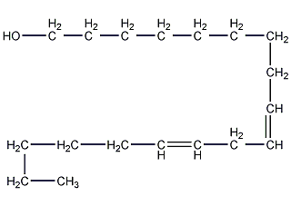 (Z,Z)-9,12-octadecadien-1-ol structural formula