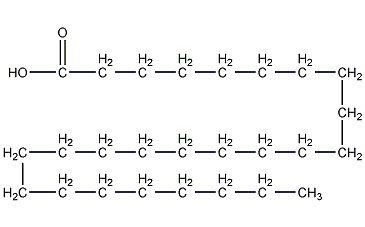 Pentacosanoic acid structural formula