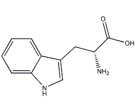 D-Tryptophan structural formula
