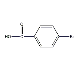 4-bromobenzoic acid structural formula