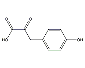 P-Hydroxyphenylpyruvate Structural Formula