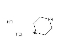 Piperazine dihydrochloride structural formula