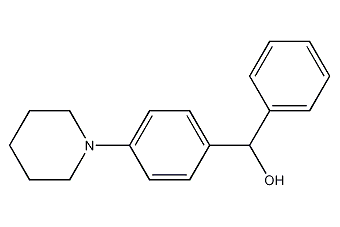 Diphenylpiperidinemethanol structural formula