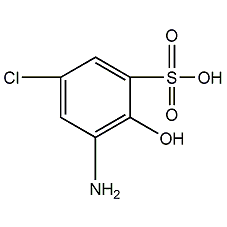 2-Amino-4-chlorophenol-6-sulfonic acid structural formula
