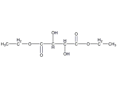 L-(+)-diethyl tartrate structural formula