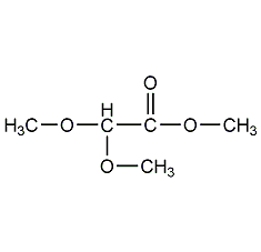 Structural formula of methyl dimethoxyacetate