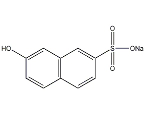 2-naphthol-7-sodium sulfonate structural formula