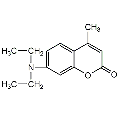 7-diethylamino-4-methylcoumarin structural formula
