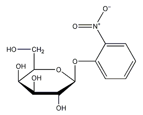 2-nitrophenyl-β-D-galactopyranoside structural formula