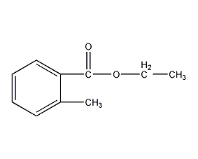 Ethyl o-toluate structural formula