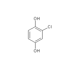 Chlorinated hydroquinone structural formula