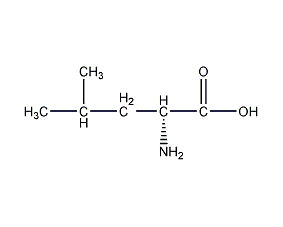 D-leucine structural formula