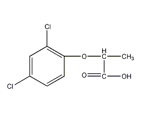 Structural formula of propionic acid