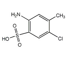 2-amino-5-chloro-4-methylbenzenesulfonic acid structural formula