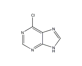 6-chloropurine structural formula