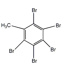 Pentabromotoluene Structural Formula