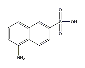 1-Naphthylamine-6-sulfonic acid structural formula