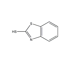 2-Mercaptobenzothiazole Structural Formula