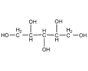Xylitol structural formula