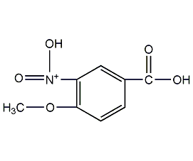 4-methoxy-3-nitrobenzoic acid structural formula