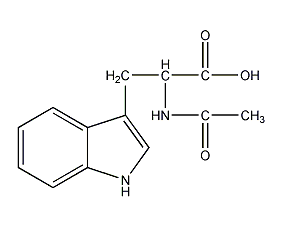 N-acetyl-DL-tryptophan structural formula