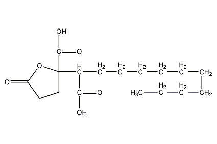 4,5-dicarboxy-γ-cyclopentadecalactone structural formula