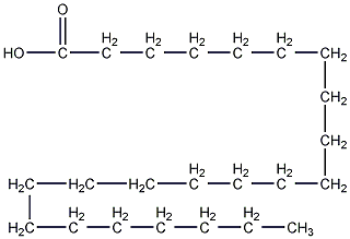 Structural formula of tetracosanol