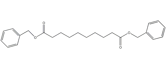 Dibenzyl sebacate structural formula