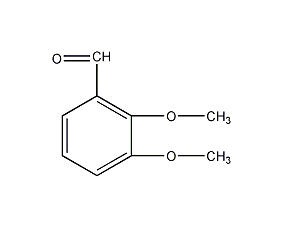 2,3-Dimethoxybenzaldehyde Structural Formula