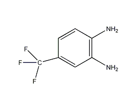 4-Trifluoromethyl-1,2-phenylenediamine structural formula