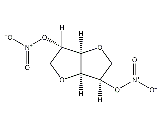 Isosorbide dinitrate structural formula