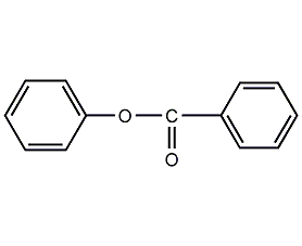Phenyl benzoate structural formula