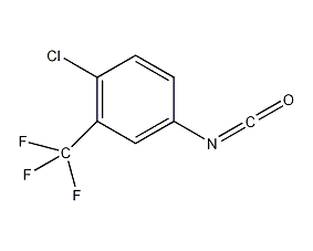 Structural formula of 4-chloro-3-trifluoromethyl phenyl isocyanate