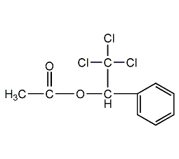 Alpha-(trichloromethyl)benzyl acetate structural formula