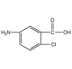 5-Amino-2-chlorobenzoic acid structural formula