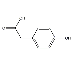 P-hydroxyphenylacetic acid structural formula