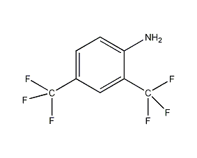 2,4-bis(trifluoromethyl)aniline structural formula