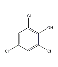 2,4,6-Trichlorophenol structural formula