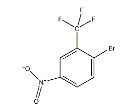 2-Bromo-5-nitrotrifluorotoluene structural formula