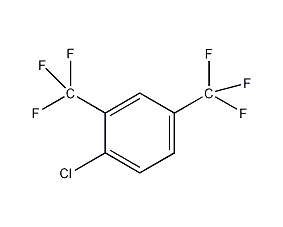 2,4-bis(trifluoromethyl)chlorobenzene structural formula