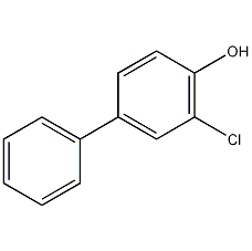 4-hydroxy-3-chlorobiphenyl structural formula
