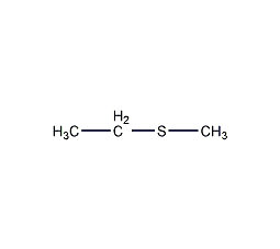 Methyl ethyl sulfide structural formula