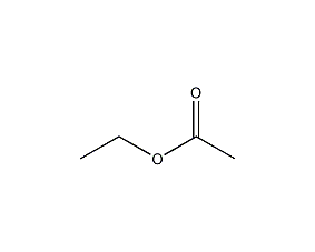 Ethyl acetate structural formula