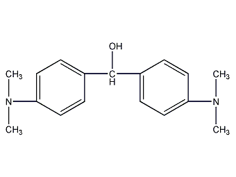 4,4'-bisdimethylaminobenzyl alcohol structural formula