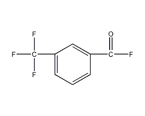 3-(trifluoromethyl)benzoyl fluoride structural formula