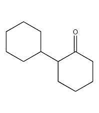 2-Cyclohexylcyclohexanone structural formula